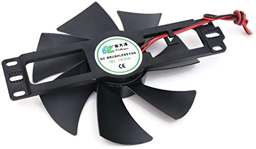 Electronic Spices DV 18V Plastic Brushless Cooling Fan For Induction Cooker Repair Accessories Cooler (Black) view 2