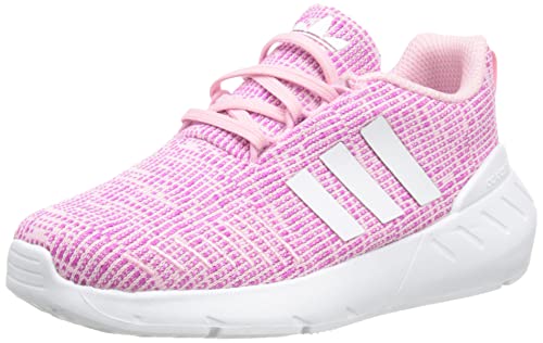 Adidas Swift Run 22 J, Scarpe da Ginnastica Basse Unisex - Bambini e Ragazzi, True Pink/White/Vivid Pink, 38 2/3 EU