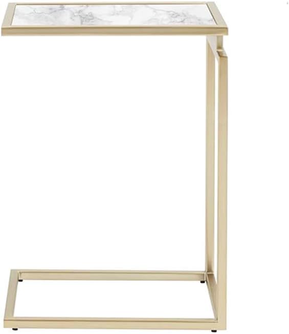 HJW Storage Table Marble Coffee Table Bracket Iron Side Table Office Sales Department Company Front Desk Reception Desk Easy to Clean,B,453066Cm: Home Improvement