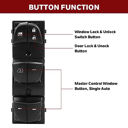 Master Power Window Switch Driver Side Control Button for Nissan Juke 11-17 by LCWRGS - Used condition - Image 5