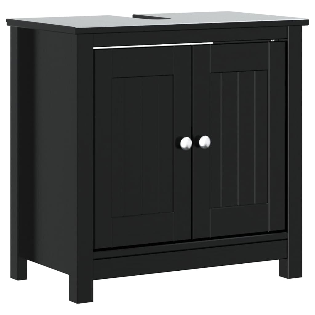 Elegante Mueble de Baño con Espejo y Amplio Almacenaje en Madera de Pino Maciza para un Espacio Ordenado y Resistente al Agua