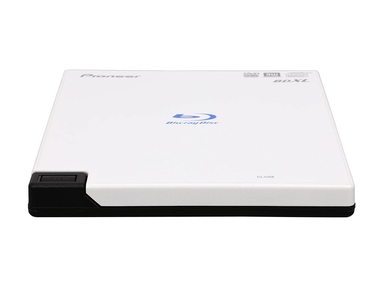 Pioneer BDR-XD05W 6X Slim Portable USB 3.0 Blu-Ray Burner (White