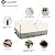 LSongSKY Outdoor Furniture Covers Waterproof,600D Heavy Duty Outdoor Dining Table and Chairs General Purpose Furniture Cover,Patio Furniture Covers 111L x 74W x 28H inch Beige
