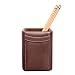 Dacasso Chocolate Brown Leather Pencil Cup