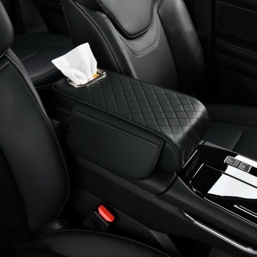 【PROTEZIONE COMPLETA】Questo cuscinetto per bracciolo per auto può ridurre l'usura causata dall'attrito del gomito durante la guida a lungo termine, è abbastanza spesso da proteggere la tua auto da molti danni e può ridurre bevande, olio, polvere e altri inquinanti.