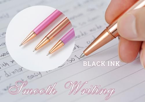 InnoBeta Medical Assistant Gifts for Wowen, Floral Glitter Ballpoint Pen Set of 3, Gift Ideas on Birthday, Christmas - Image 6