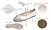 FEVERSOLE Women's Mary Jane Fashion Round Toe Easy Buckle Slip On Flats Silky Black Size 6.5 M US