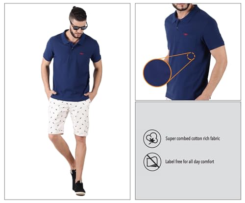 Image of Force NXT Polo Neck T-Shirt for Men Pack of 2 | Regular Fit T-Shirt for Men | Premium Super Combed Rich Cotton Polo Shirt | Men's Ultra Soft Half Sleeve T-Shirt