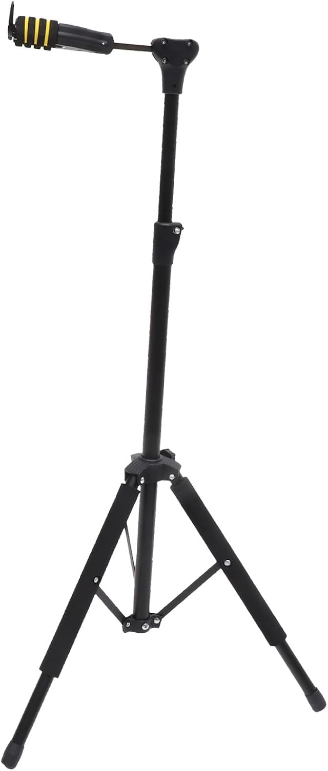 TOYANDONA 1pc Telescopic Violin Stand Tripod Hanger Automatic Lock for Storage Space-saving Design for Musicians Black