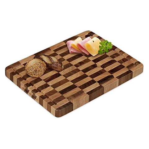 Relaxdays Planche à Découper Acacia Cover