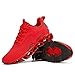 Mens Walking Running Shoes Casual Fashion Tennis Sneakers Blade Comfort Non Slip Work Athletic Sport Red