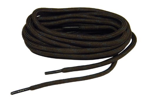 Greatlaces 2 pair pack Brown w/Black Heavy Duty Kevlar Reinforced proTOUGH Boot Laces Shoelaces