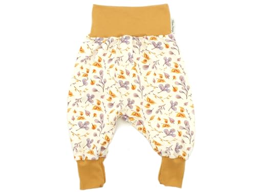 Kleine Könige Pumphose Baby Mädchen Hose · Modell Blumen Blätter Purple...