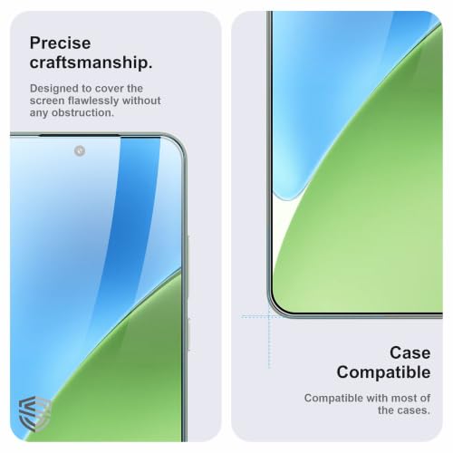 Image of Military-Grade Gorilla Tempered Glass For Xiaomi 15 (6.36 Inch) With Installation Kit | Edge to Edge Coverage | Black