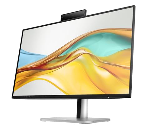 Image of HP Series 5 Pro 24 inch FHD IPS Monitor with 5ms Response Time, Anti-Glare, Flicker Free, 350 nits Brightness, VESA Mount (100mm), Displayport, HDMI, Black /Silver w /DKZ Hub & ErgoFlexy Single Mount Arm