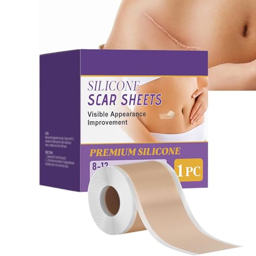Cinta de silicona para cicatrices - Tira de silicona portátil para atenuar las cicatrices,Banda abdominal,Cuidado diario doméstico para adultos hombres corte cesárea abdominoplastia Cheloi