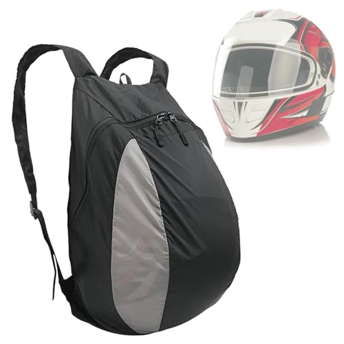 Sacs à dos de moto pliables, sac à dos pour casque d'équitation avec bandoulière réglable étanche, grand sac de basket-ball polyvalent pour sports de plein air, camping, randonnée, voyage