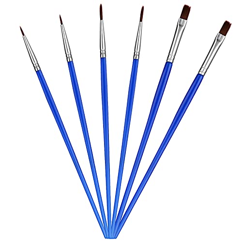 6 Pieces Detail Paint Brush Set, Thin Detail Paint Brush ...