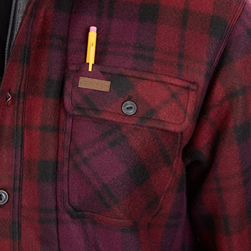 Image of Smith's Workwear Men's Big Men's Sherpa-lined Microfleece Shirt Jacket