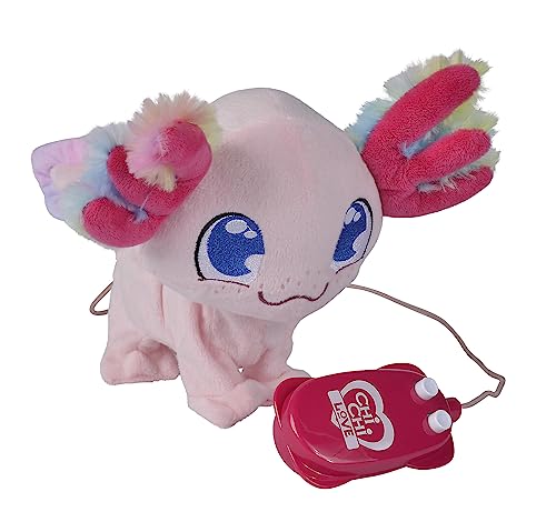 Chi Chi Chi Love Axolotl, Controllata Via Cavo, Con Soffice Branchia Arcobaleno, Suono, Corre E Si Muove, 20 Cm, Dai 3 Anni In Su - 5