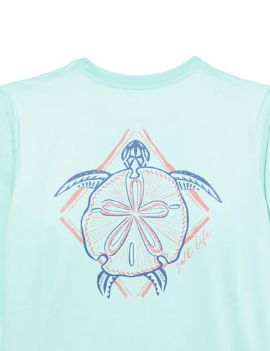 Salt Life Girls' Turtle Diamond Youth Long Sleeve Performance Fit Shirt4
