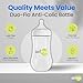 Avima Baby 12 oz Anti Colic Baby Bottles for Breastfed Babies - Fast Flow Nipples, Wide Neck Bottle, BPA Free - 9-12 Months, Stage 3 (Set of 3)