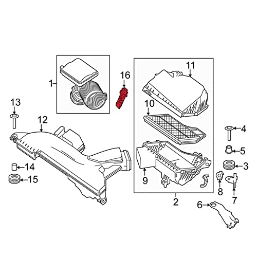 Luchtmassametersensor, OEM standaard motoronderdelen 22680‑1MG0A Slijtvast voor auto's - Afbeelding 6
