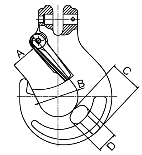 SHZ Zurrkette Spannkette Ratschenspanner Zurrketten 1-teilig Länge 3m einteilig 8mm 4000 daN 40kN 4000kg (ZK1-8) (3,0)