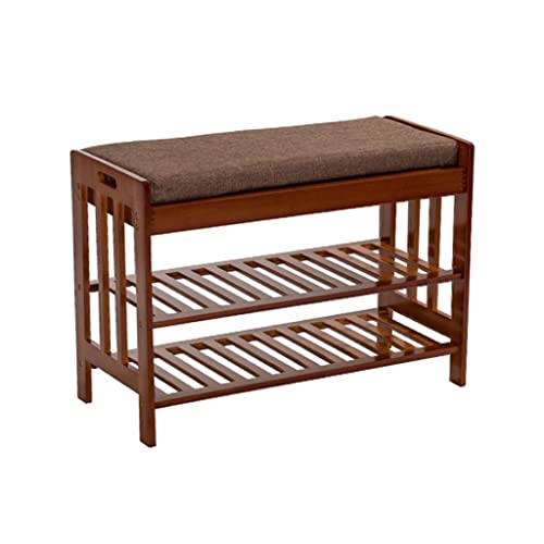 Banc à chaussures d'entrée pour optimiser un petit espace, tabouret et rangement d'angle 50 cm