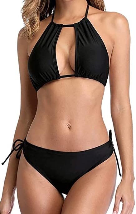 m.a.1 Women's Two-Piece Swimsuit, Halter Neck Top with Side-Tie Bottom-picture-37