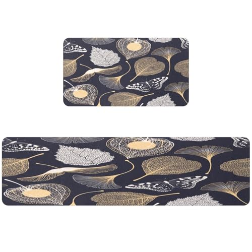 Alfombrillas de cocina antideslizantes y absorbentes lavables VAPOKF 2