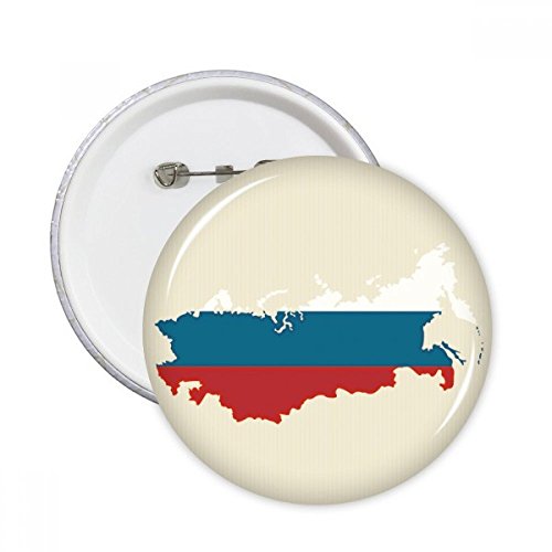 Pins Russie broche carte nationale et insigne multicolore pour customisation vêtement rétro