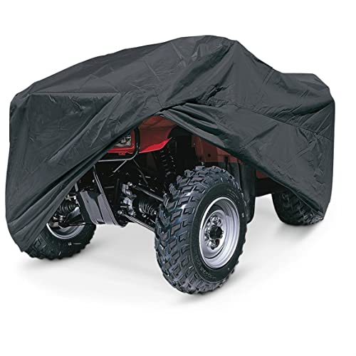 Guide Gear Storage ATV 4-Wheeler Cover Heavy-Duty Polyester Outdoor All-Weather, Black