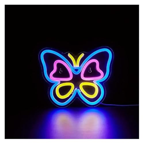 Néon pour papillon lumineux LED, idée cadeau originale pour chambre d'enfant