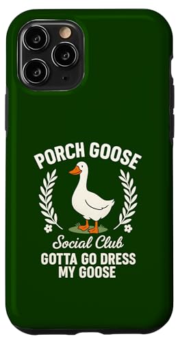 Porche Goose Social Club Funny Farm Bird Animal Lover Design Coque pour iPhone 11 Pro