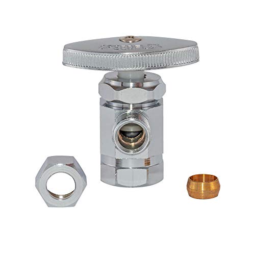 image for Eastman 1/2 inch FIP x 3/8 inch OD Compression Multi-Turn Angle Stop V