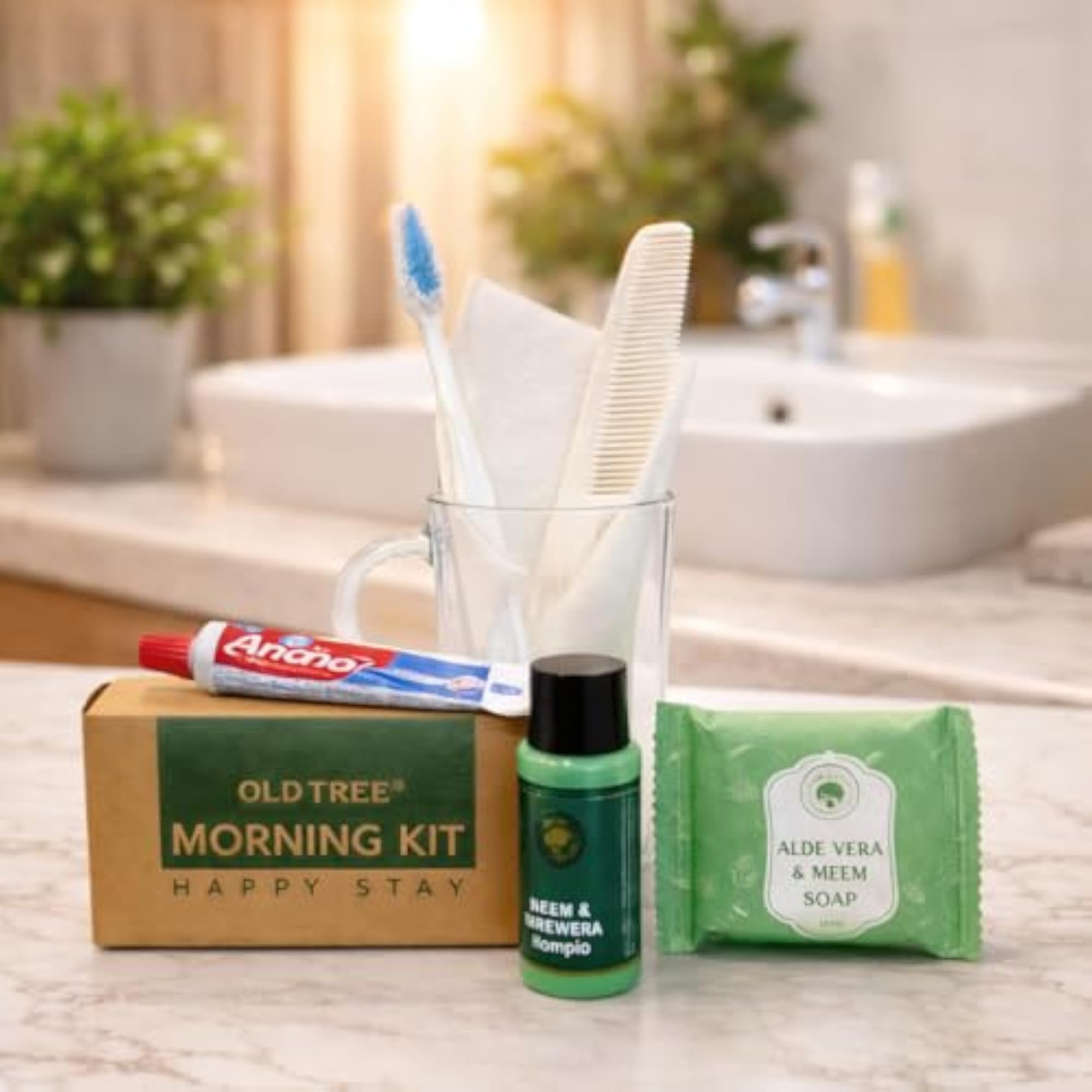 Pack of 50 Hotel Guest Toiletry Kits with Shampoo & Soap