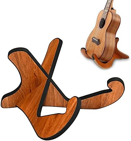 Ram® Wooden Guitar Stand Non Slip Musical Instrument Wood Guitar Stand Foldable Guitar Stand X Frame