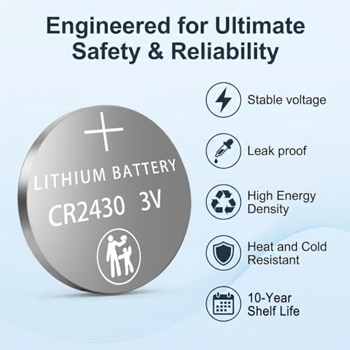 Pila CR2430 Lithium 3V Pack 40 unidades miniatura 5