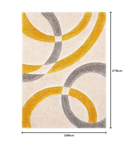 Image of Carpet Mahal Presence Gorgeous Design of Super Soft Shaggy Carpet for Living Room, Bedroom, Hall and Anywhere in Home. [6x9 feet]