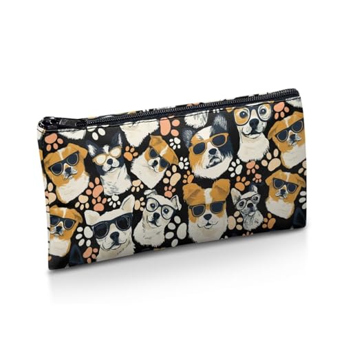Image of Dog Pencil Cae Pouch Toddlers Large Capacity School Pen Holder with Sturdy Zipper Cool Boys Pencil Box for Stationery Sorage Kindergarten Opening Gifts