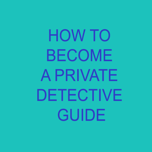 HOW TO A PRIVATE DETECTIVE GUIDE App on Amazon Appstore