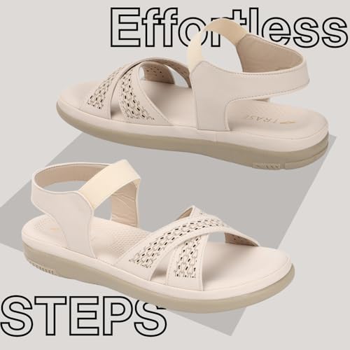 Image of TRASE Casual Flat Sandals For Women | Footwear For Woman | Flats | Women Sandals | Comfortable Sandals For Women And Girls | Softs And Stylish Sandal For Office And Daily Use