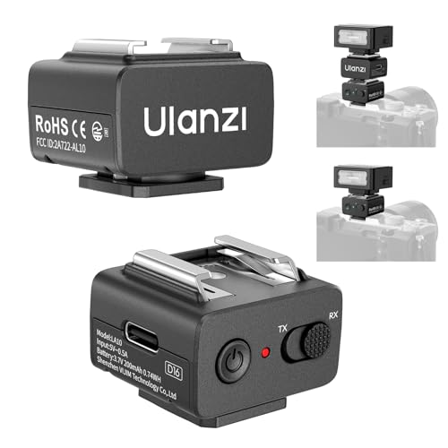 Image of ULANZI LA10 Mini Flash Trigger for Sony, Canon, Nikon, Fujifilm, Olympus DSLR Cameras - 2.4G Wireless Flash Trigger Receiver & Transmitter, Off-Camera Flashes, Universal Hot Shoe, Multi-Light Setup
