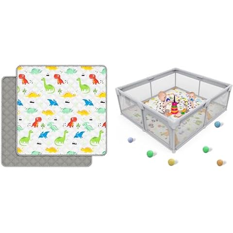 Palopalo Thicken Foam 50x50inch Baby Play Mat & Baby Playpen for Babies, Toddlers and Infants Cover