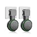 Outlet Wall Mount Compatible with Alexa Echo Dot 3RD Generation, Hanger Holder, Cord Arrangement, Best Space-Saving Solution, Hide Messy Cable, 2 Pack(Black)