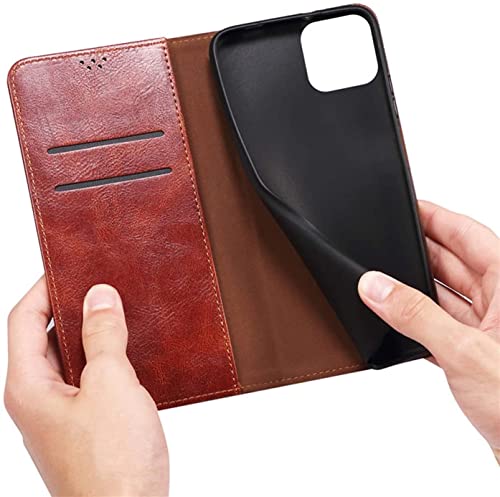 Funda de cuero iPhone 13 Pro acabado premium texturizado negro con protector de pantalla 3
