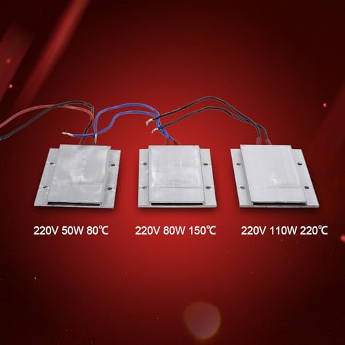 Nimomo PTC-Heizplatte, 1 Stück Konstanttemperatur PTC-Heizelement Thermostat Heizplatte 220 V 50 W / 80 W / 110 W (50W 80℃)