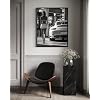 Sport Car and Sexy Model Wall Art Poster Art Print, Woman High Fashion Photography Glam Gift for Her, Girls, Fashionista, Photo Designer Fans Chic Decor for Home, Office, Bedroom 135 (Sport Car and Sexy Model, 10L x 8W, Black Frame)