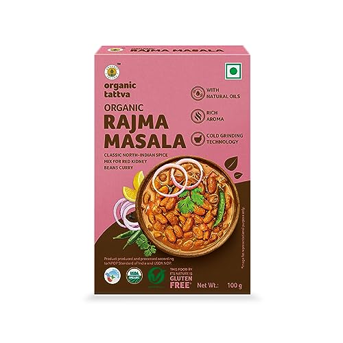 Image of Organic Tattva, Organic Rajma Masala Powder, No Artificial Additives (100G, Pouch)
